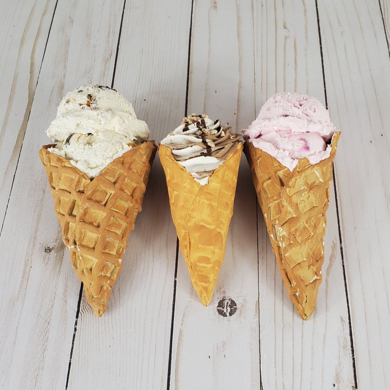DIY Fake Waffle Cone and Faux Ice Cream Tutorial, How to Make Fake Ice
