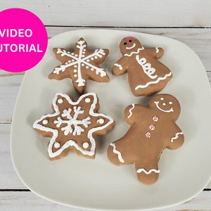 Fake Gingerbread Cookies Tutorial, Fake Bake Christmas Cookies Tutorial, How To Make Fake Food