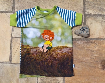 T-shirt Pumuckl "Evviva, evviva, il Pumuckl è tornato" Taglia 146 / 152 Maglia