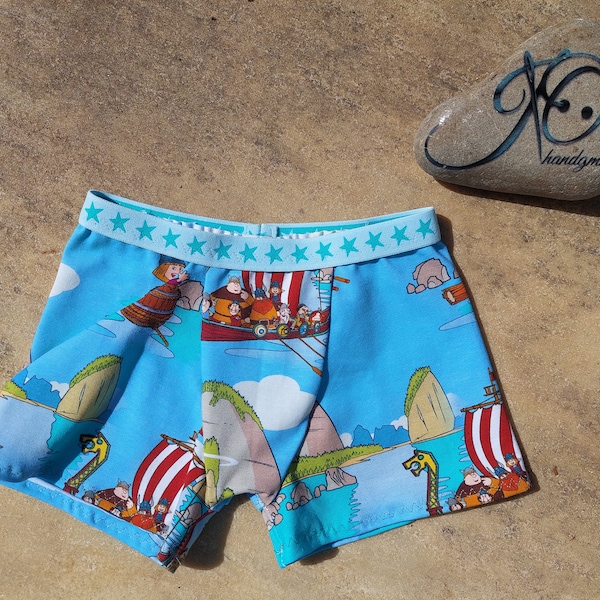 Underpants / boxer shorts / retro pants for boys "Wickie and the strong men" jersey size 122