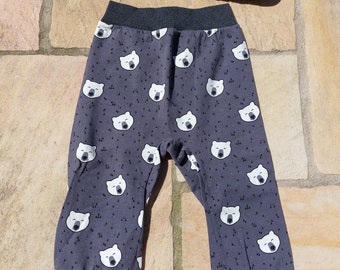 Bloomers / baby pants with polar bears grey size 80