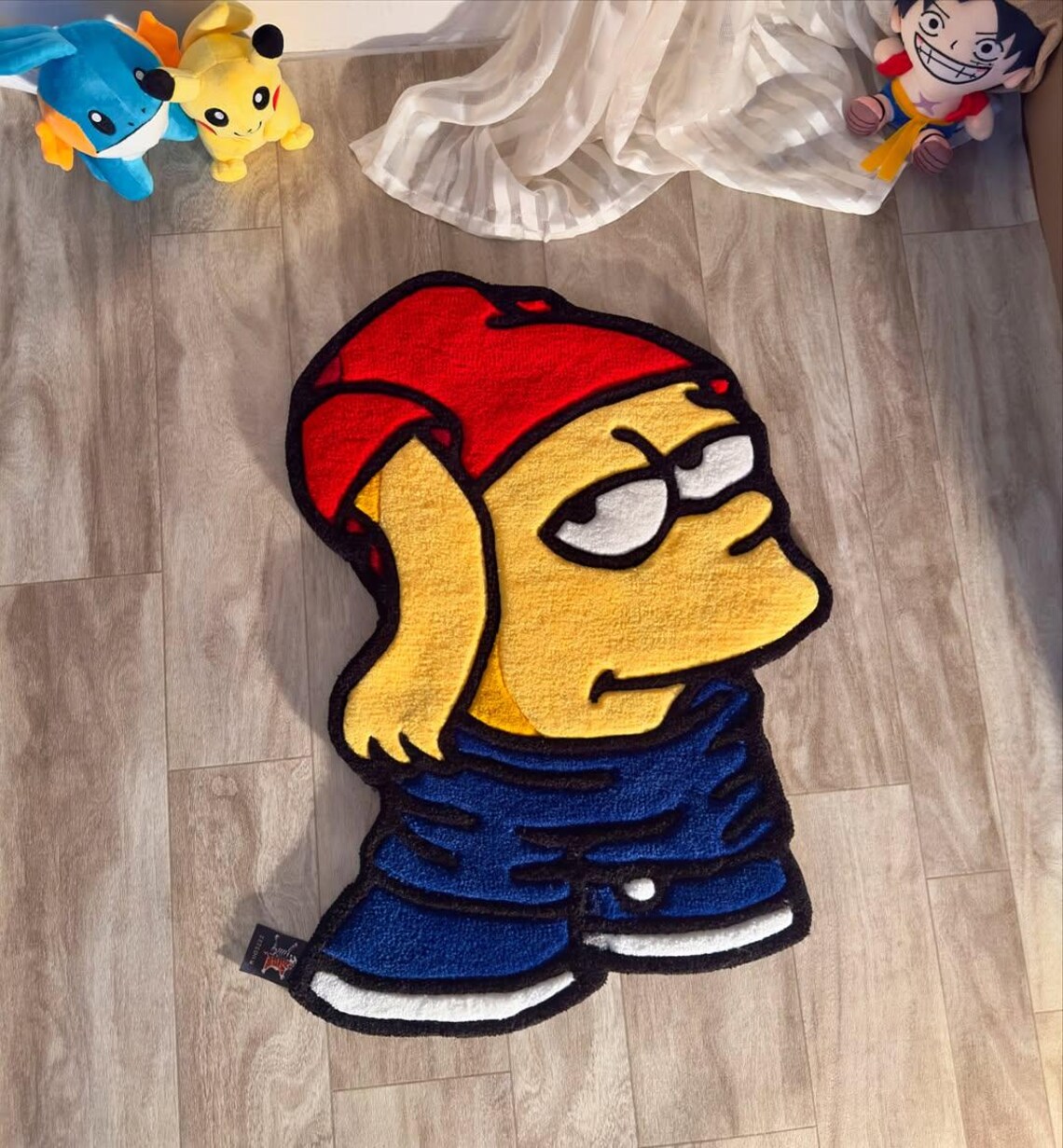 YELLOW FUNNY CHARACTER Rug // Custom Anime Rug // Gamer Rug ...