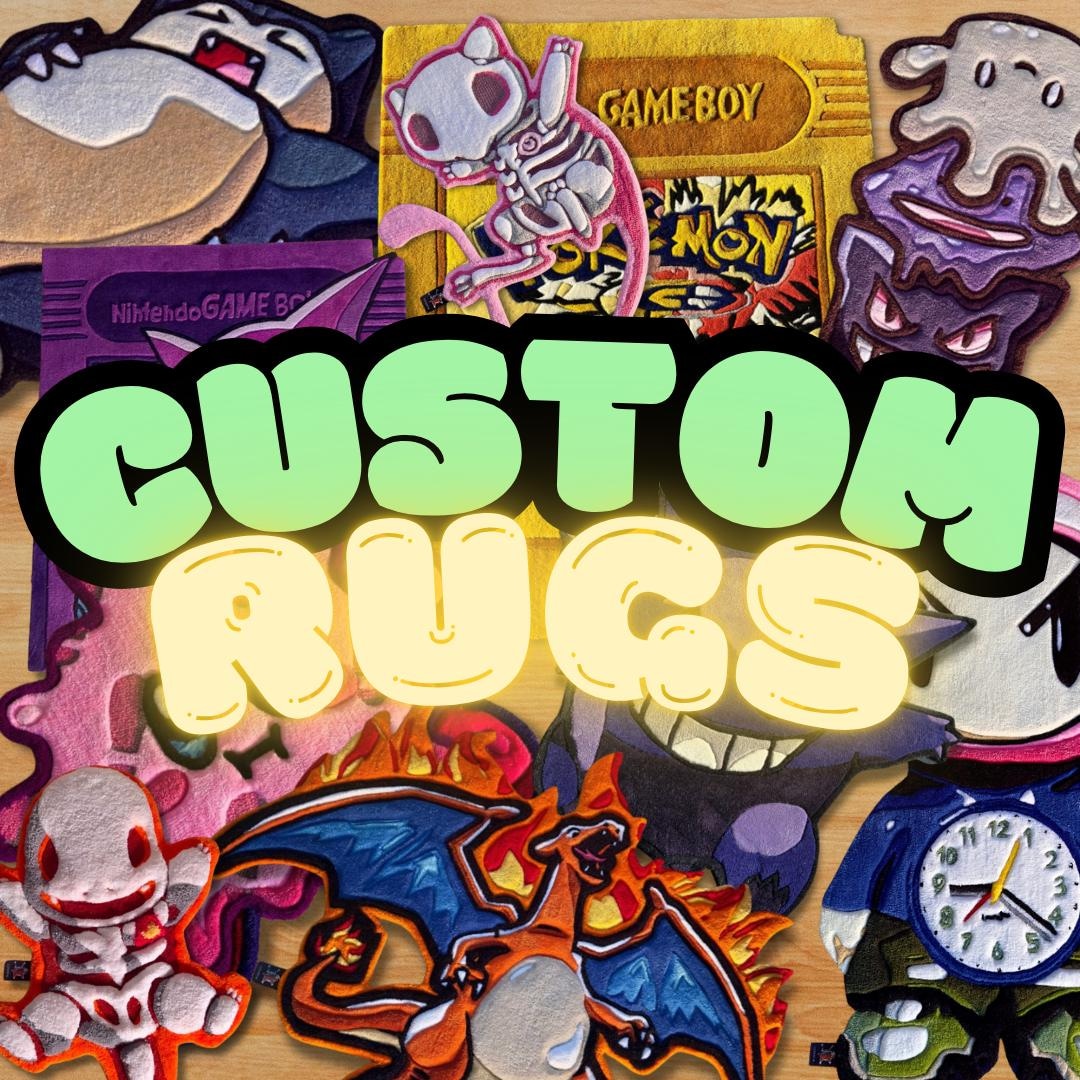CUSTOMIZE YOUR RUG, Handmade Tufted Custom Rug, Personalized Rug, Gamer ...