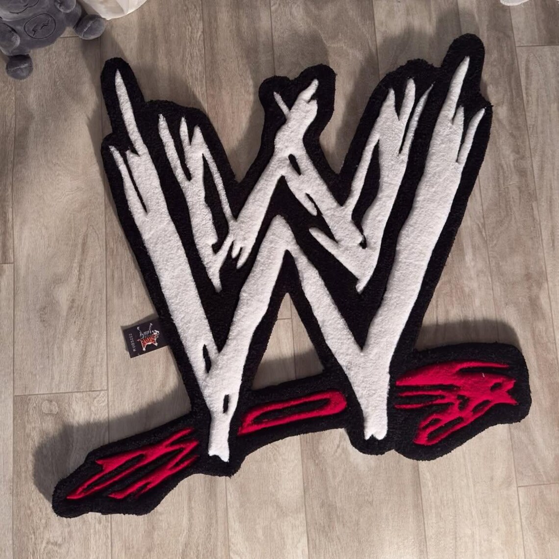 Custom Wrestling Logo Rug | Hand Tufted Pro Wrestler Inspired Carpet ...