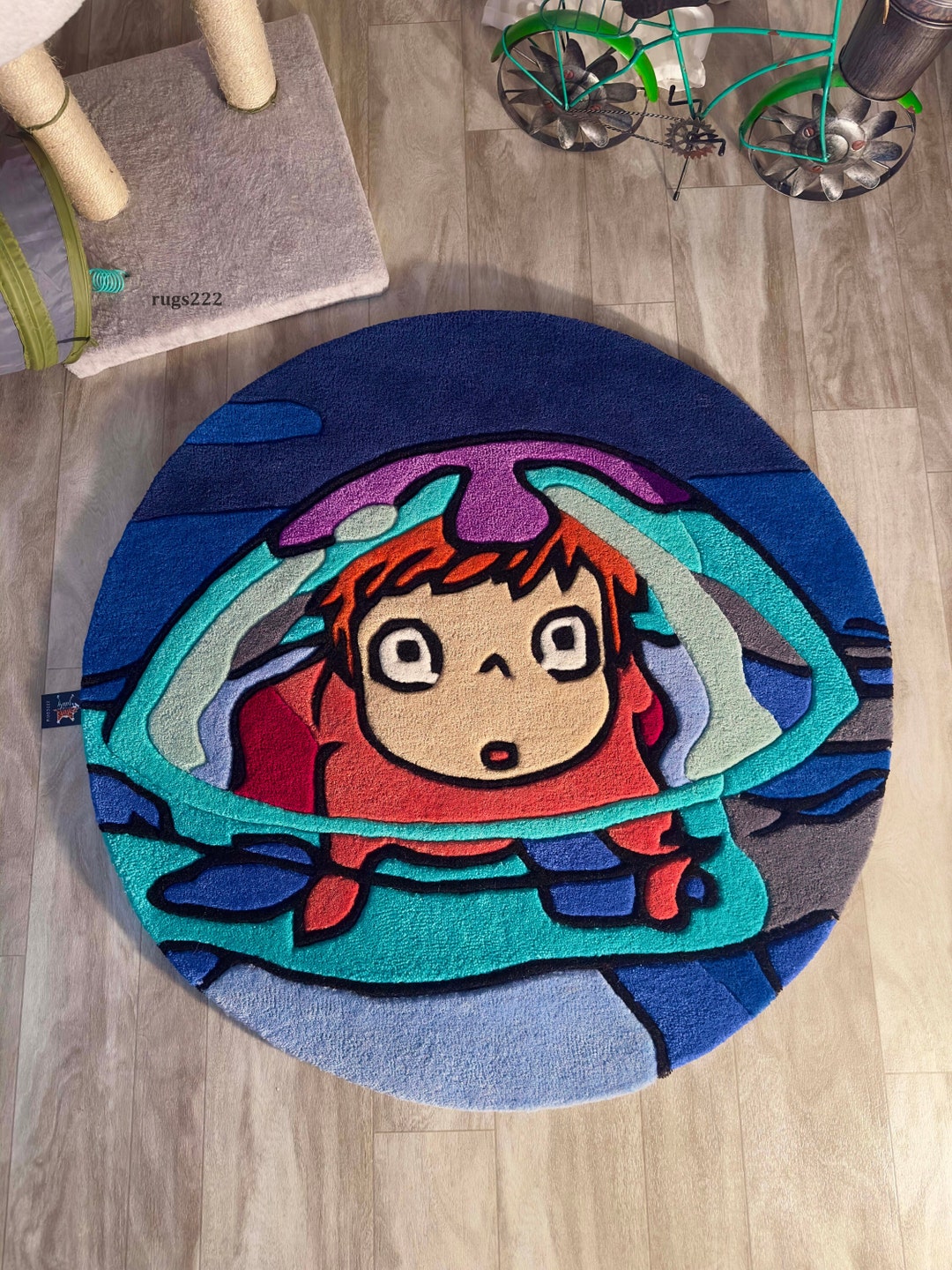 Cute Rug // Custom Anime Rug // Anime Movie Studio // Aesthetic Home ...