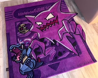 GAME CATRIDGE custom rug // Custom Anime Rug // Gamer rug // aesthetic home decor // Tufted handmade rug // Gift