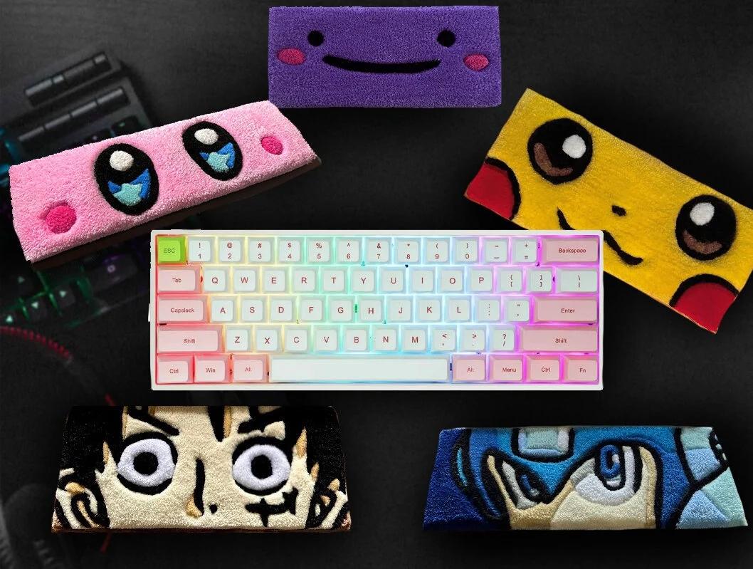 customize your WRIST-REST // handmade 3d carved // custom keyboard pad, matt, rest