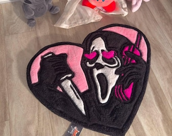 GHOST rug // Custom Anime Rug // Gamer rug // aesthetic home decor // Tufted handmade rug // Gift