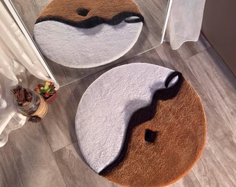 Sabr (Patience) Arabic Rug, Custom Handmade Tufted Fluffy Rug, Handmade Rug, Custom Rug, Tufted Rug, Abstract Rugs, Home Decor, Mirror Rug
