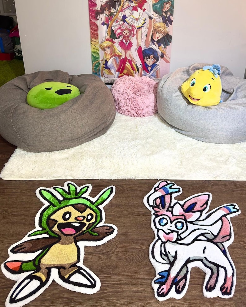 Hamster Rug GRASS HAMSTER Rug // Custom Anime Rug // Gamer Rug // Aesthetic Home ...