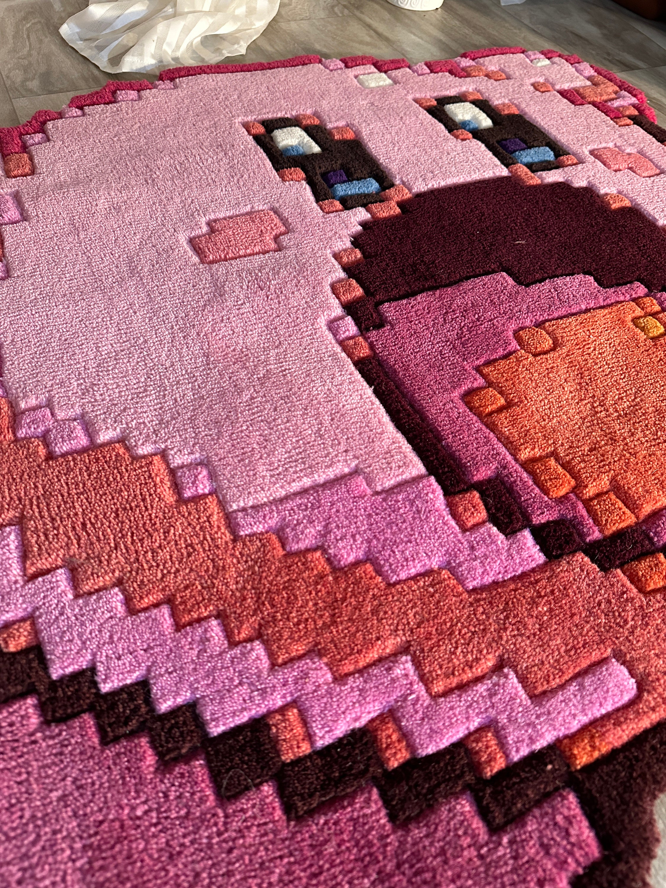 Cute Pixel RUG // Custom Anime Rug // Gamer Rug // Aesthetic Home Decor ...