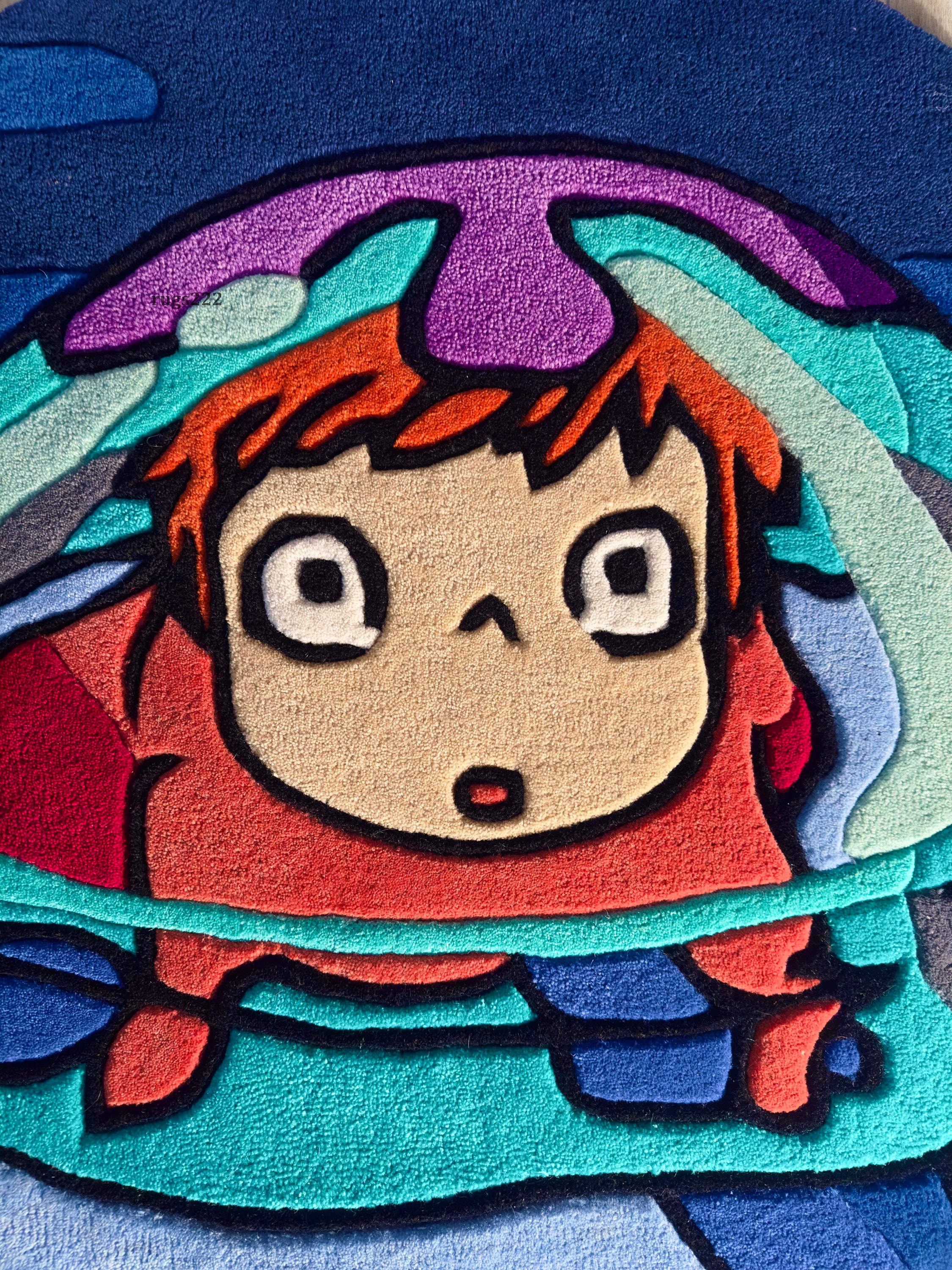 Waifu Rug Cute Rug // Custom Anime Rug // Anime Movie Studio // Aesthetic Home ...
