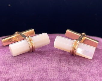 14Kイエローゴールド ティファニー オニキス カフスボタン - VHK#138