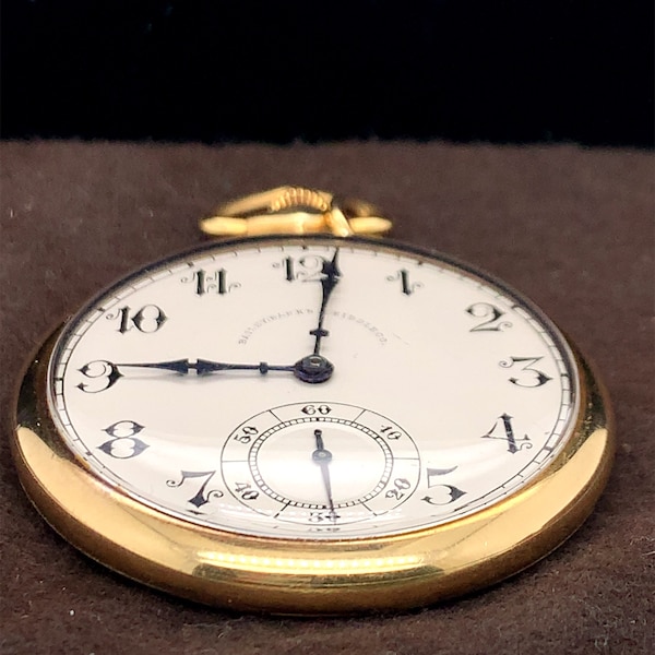 Bailey Banks & Biddle 14K Yellow Gold Pocket Watch with IWC Movement