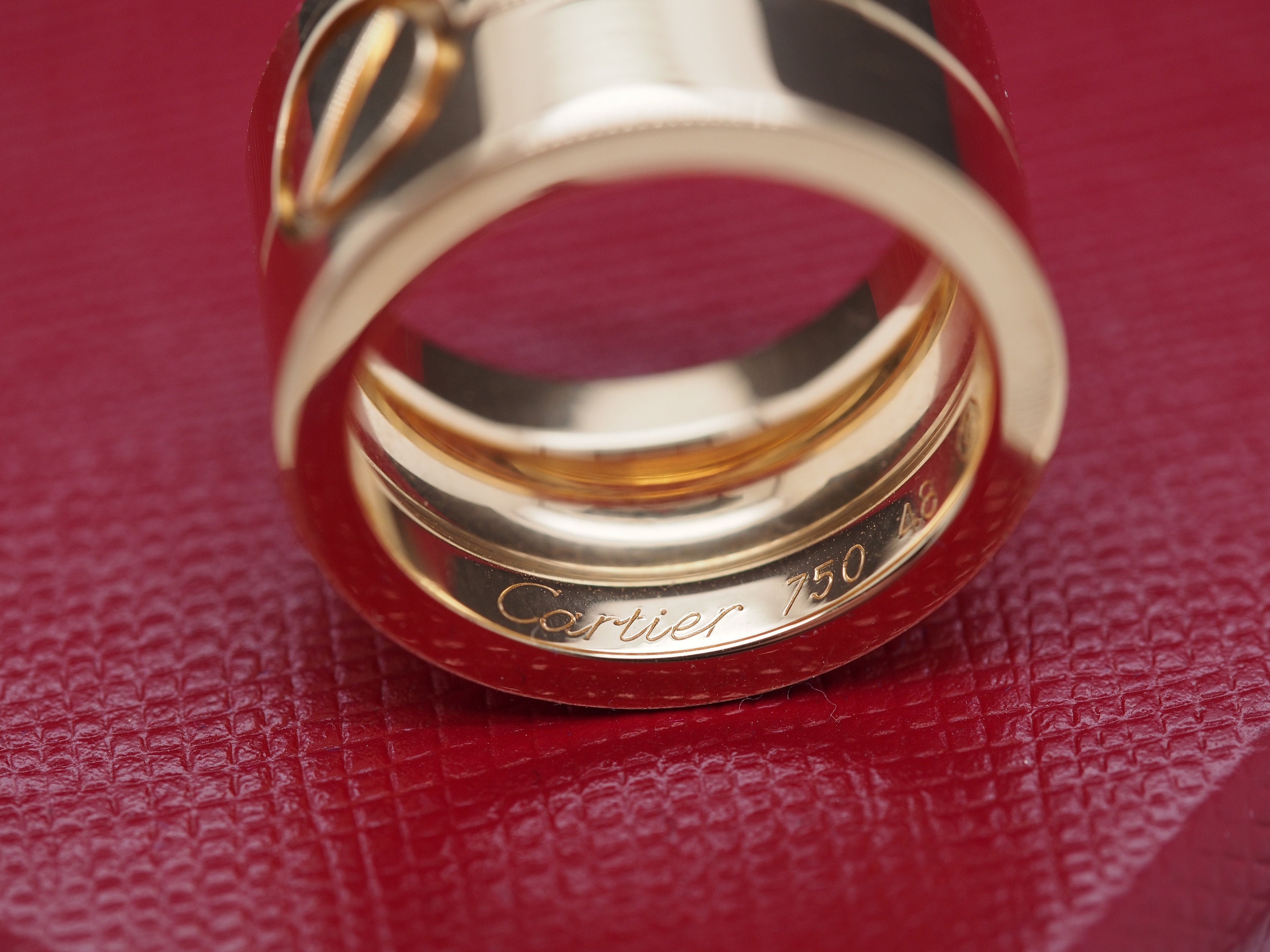 【bighugclub】LOVE ring CARTIER 18K Yellow Gold Jumbo Love Ring - VHK#405 - Etsy