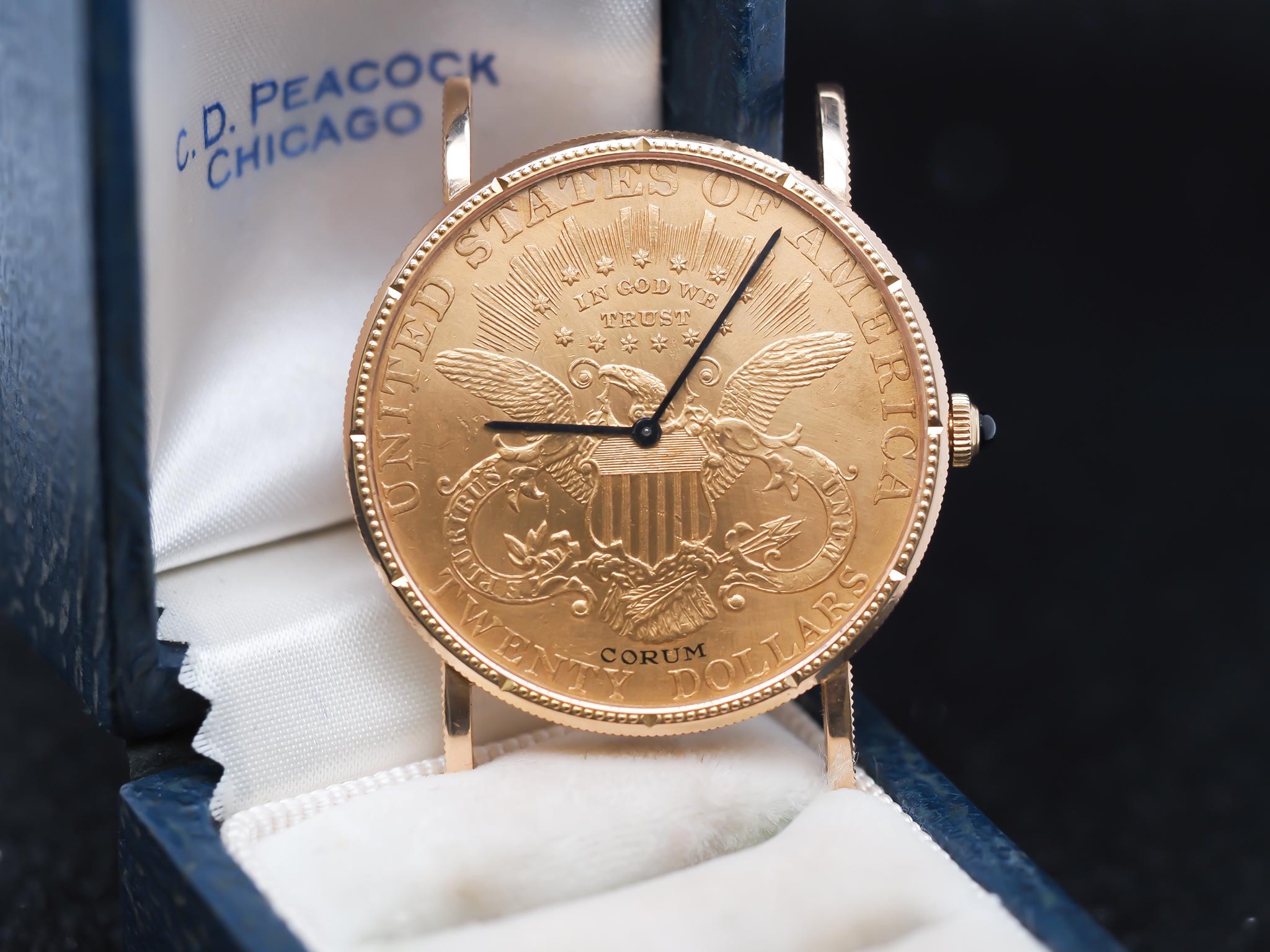 Corum 20 Dollar Gold Manual Wind Watch 1904 Year Coin - VHK#796 - Etsy