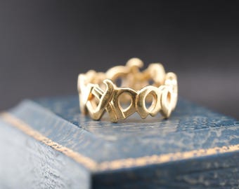 18k Yellow Gold “xxoo” Paloma Picasso Tiffany and Co Ring