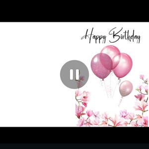 Animated birthday e-card. Digital birthday greeting. Greeting e-card. Video birthday card. Animated gif cards.