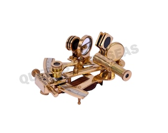 Brass Sextant: Antique Style Astrolabe, Nautical Navigation Instrument