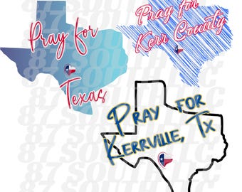 Pray for Texas, Kerrville, Kerr County png