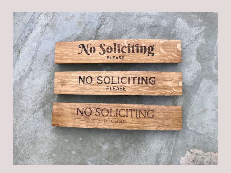 NO SOLICITING DOOR KNOCKERS Canvassers Man Cave SIGN No Salesman Religious - Foto 13