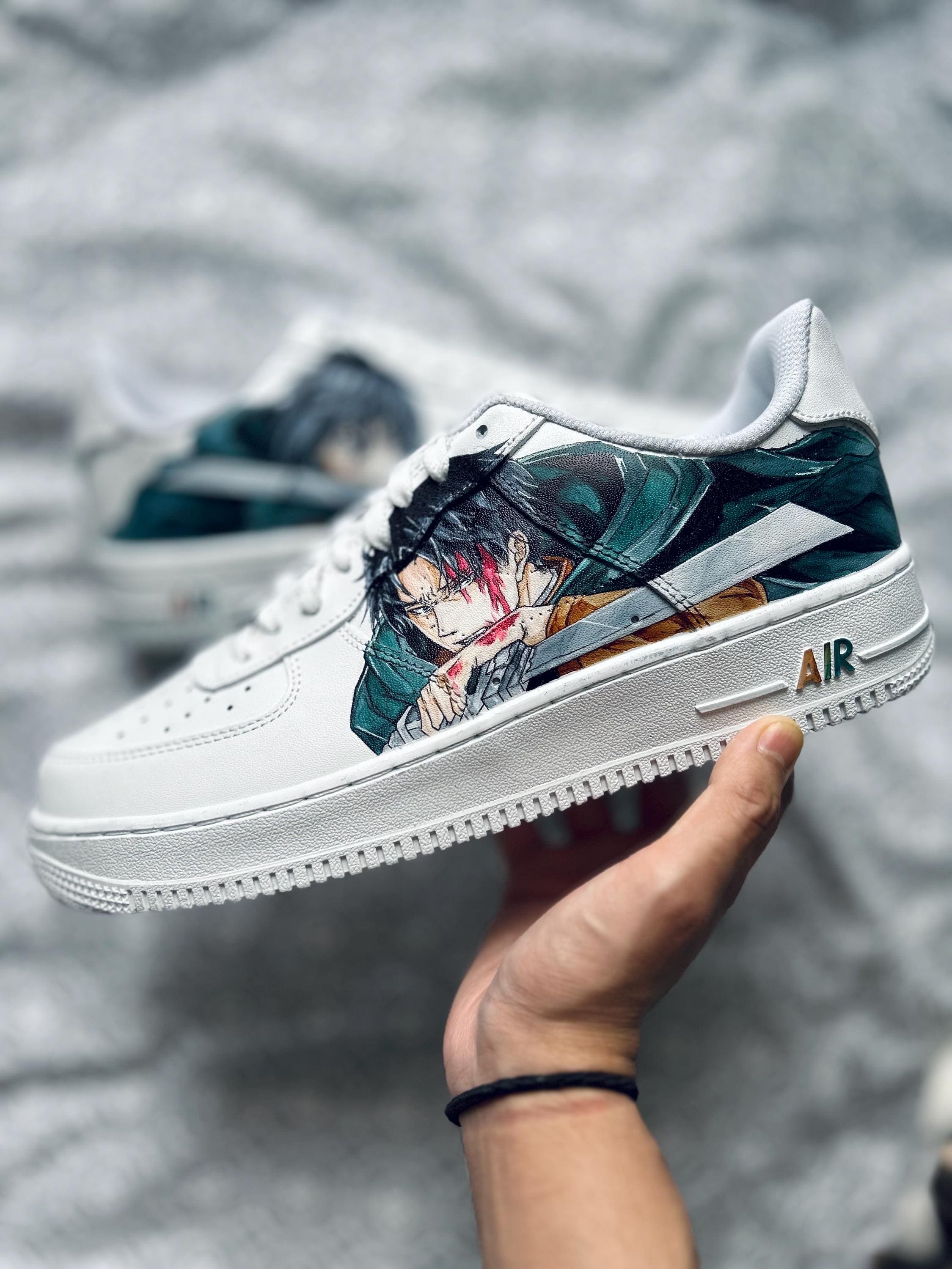 On Titan Shoes Levi Ackerman Custom Shoes Buy Levi Ackerman Shoes