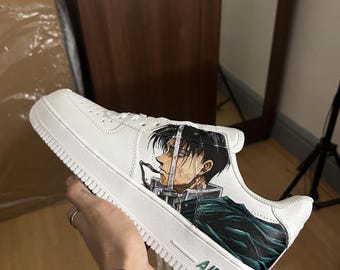 Air Jordan Aot Custom Shoes Custom Anime Air Force 1's (eren X