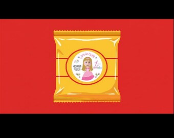 Fairy Tale Baby Photo Stickers: Personalized 1st Birthday Party Labels