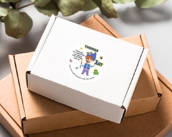 Fairy Tale Baby Photo Stickers: Personalized 1st Birthday Party Labels