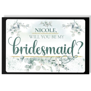 Decadent Assorted Chocolate Truffle Collection in a Personalized Will You Be My Bridesmaid Gift Box, 12 pc., Chocolate Gift, Edible Gift