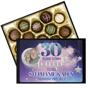 Decadent Assorted Chocolate Truffle Collection in a Personalized Together Forever Gift Box, 12 pc., Chocolate Gift, Edible Gift, Baked Goods