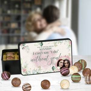 Decadent Assorted Chocolate Truffle Collection in a Personalized Special Friend Gift Tin, 12 pc., Chocolate Gift, Edible Gift, Baked Goods