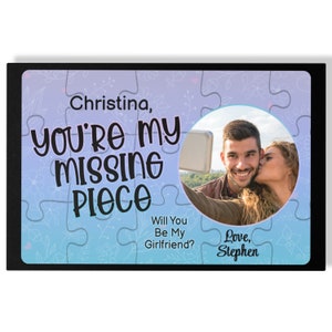 Decadent Assorted Chocolate Truffle Collection in a Personalized Youre My Missing Piece Gift Box, 12 pc., Chocolate Gift, Edible Gift
