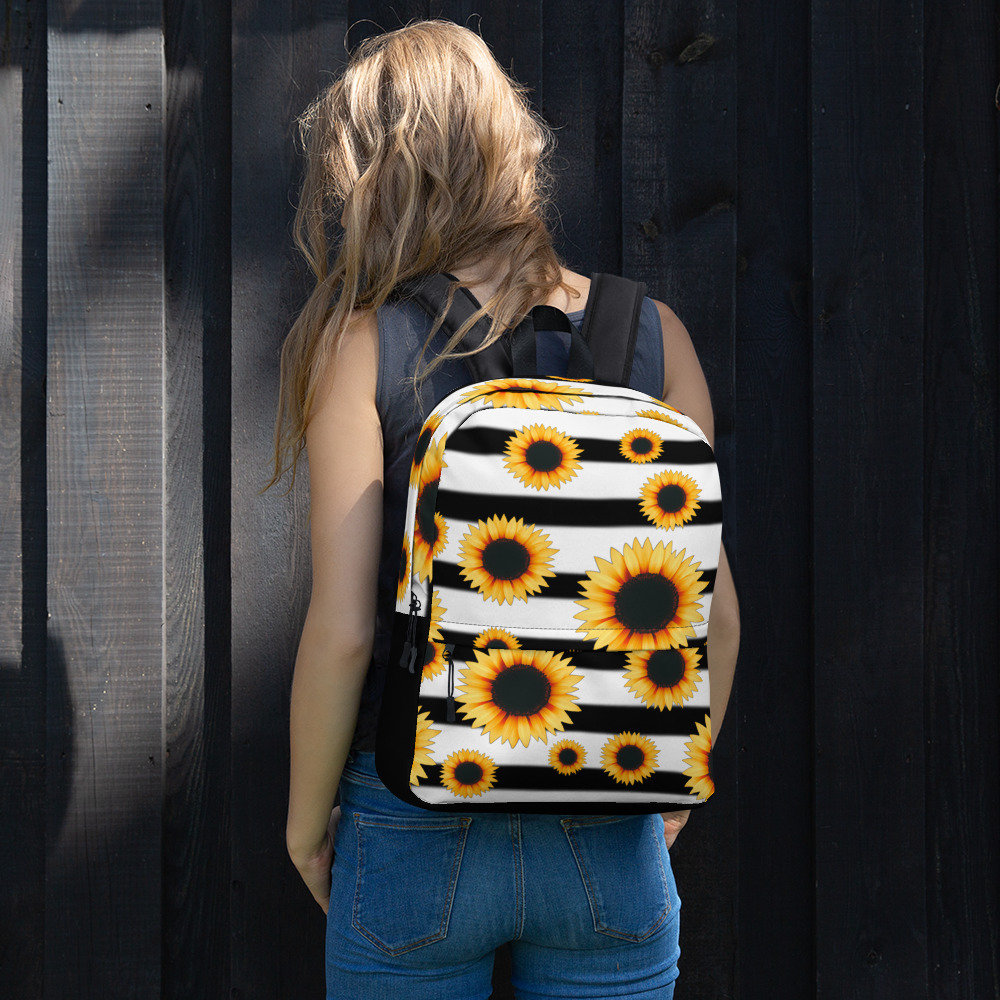 Mini sunflower backpack cheap