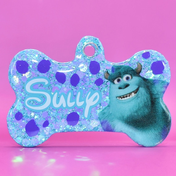Sully | Resin Dog Tag | Handmade ID Collar Charm | Personalised
