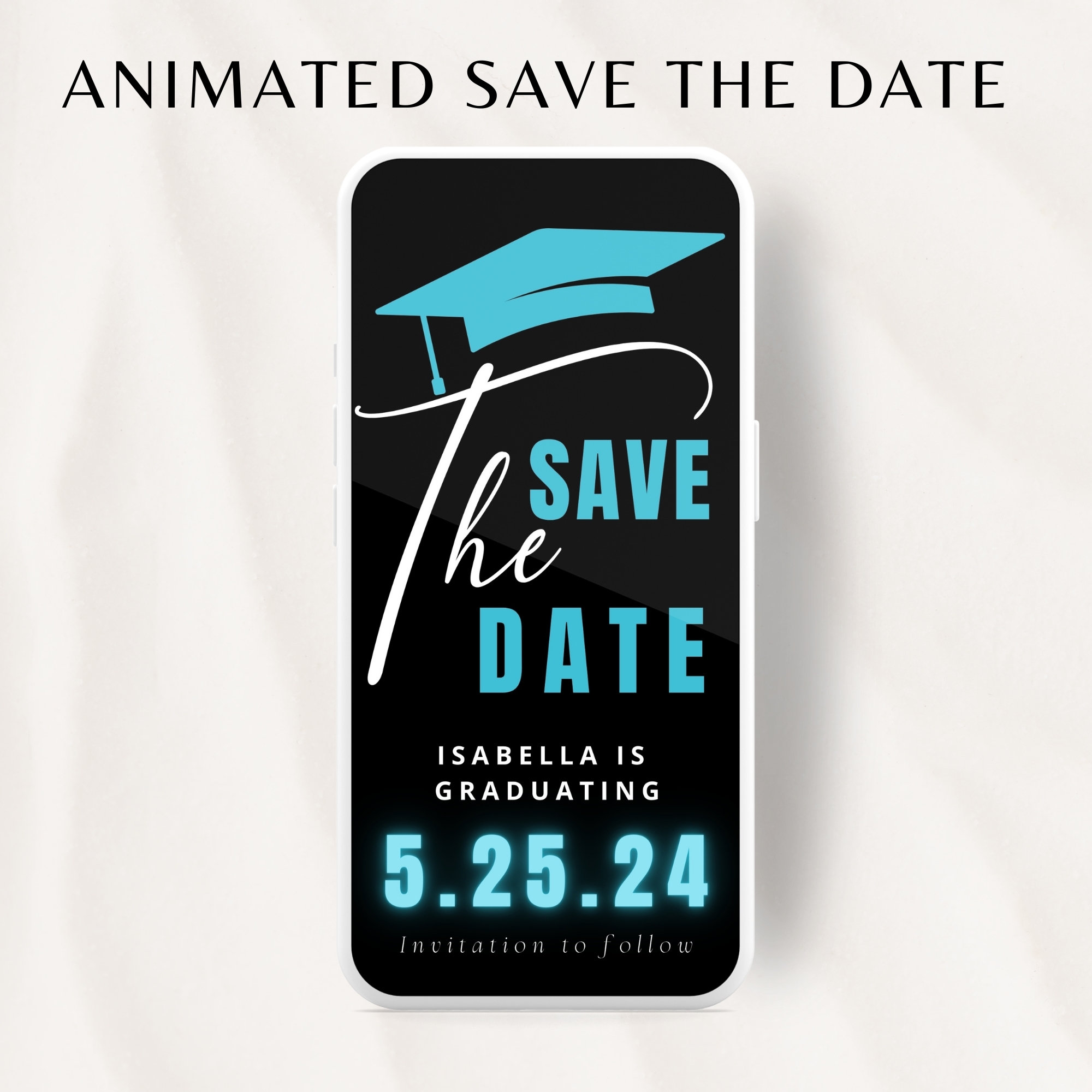 Graduation Save the Date Template for Texting, Save the Date Text Graduation Save the Date Template for Texting, Save the Date Text