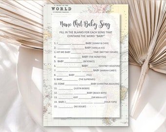 Baby Around the World Travel Adventure Baby Shower Games Printable Around the World Baby Shower Games Boy shower ideas INSTANT DOWNLOAD 0011