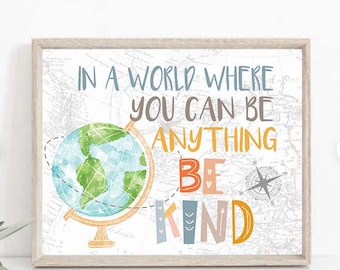Decoración para el aula, cartel inspirador para el aula, póster motivacional para el aula, frases inspiradoras imprimibles para el aula 0010a