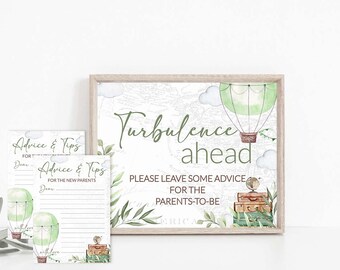Turbulence Ahead  travel theme baby shower Adventure Baby Shower Advice and well wishes for new parents to be late night diapers 0017g
