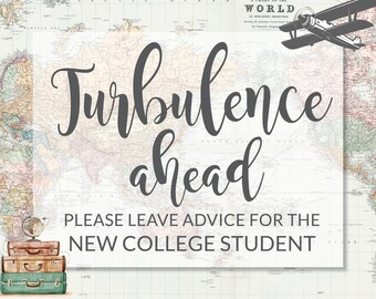 Turbulence Ahead  travel theme baby shower Adventure Baby Shower, Advice and well wishes for new parents to be late night diapers, 0011