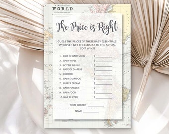 Baby Around the World Travel Adventure Baby Shower Games Printable Around the World Baby Shower Games Boy shower ideas INSTANT DOWNLOAD 0011