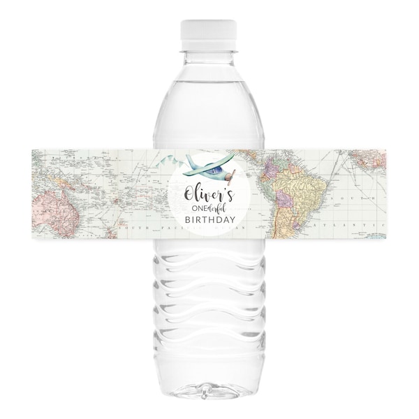 1st Birthday Water Bottle Labels - Etsy