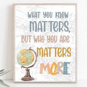 You matter Klassenzimmer Dekor druckbare Klassenzimmer Poster Klassenzimmer Zitate Tapisserie be Yourself Spielzimmer Kinderzimmer Kunst Inspiration Zitat 0010a