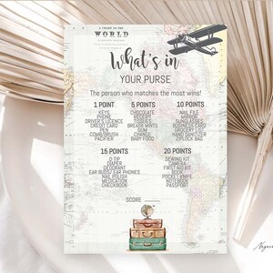 Over or Under Bridal Shower Game and Activities Travel theme Bridal Adventure awaits Couples Wedding Shower Printable Trivia Game 0011