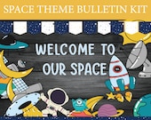 Space themed bulletin board Home School Bulletin Board Galaxy theme Classroom Elementary bulletin Kit Welcome to Our Space Printable
