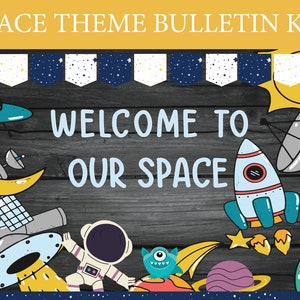 Space themed bulletin board Home School Bulletin Board Galaxy theme Classroom Elementary bulletin Kit Welcome to Our Space Printable