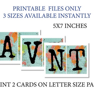 Adventure Awaits Banner Printable Classroom Banners, Geography Tapestry ...