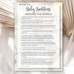 Baby Around the World Travel Adventure Baby Shower Games Printable Around the World Baby Shower Games Boy shower ideas INSTANT DOWNLOAD 0011