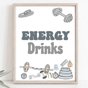 1st Birthday Drink Sign One Starker Junge Partyschilder 1st Boy Birthday Printable Station Schilder Fitness Baby Shower Barbells Gym Theme 0105