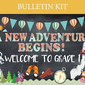 Abenteuer erwartet Bulletin Board Kit Ausschnitte Druckbare Reise Klassenzimmer Bulletin Board Abenteuer Themen Klassenzimmer Grundschule Willkommen